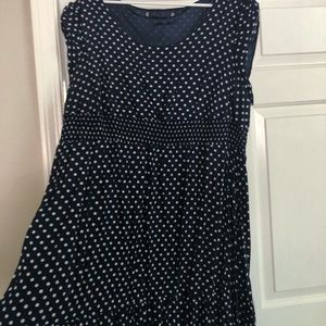 American Rag Navy blue and white polka dot dress